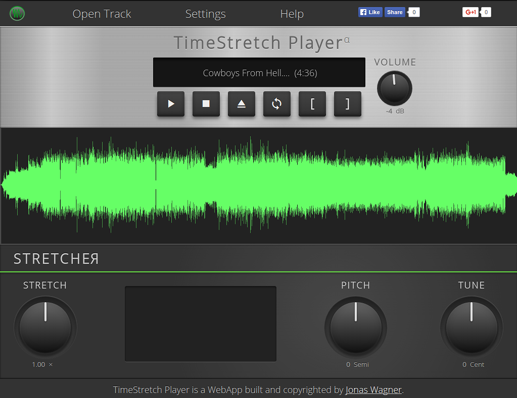 mac audio player with waveform